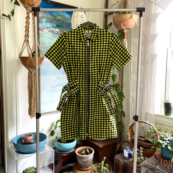 The Ragged Priest checked zip through shirt dress - Picture 10 of 10